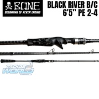 Bone Black River Baitcaster 6'5'' Med Fast PE 2-4