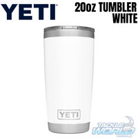 Yeti 20oz Tumbler (591ml) White with Magslider Lid