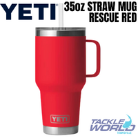 Yeti 35oz Straw Mug (1L) Rescue Red with Straw Lid
