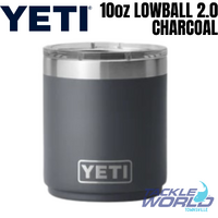 Yeti 10oz Lowball 2.0 (296ml) Charcoal with Magslider Lid 