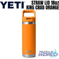 Yeti 18oz Bottle (532ml) King Crab Orange with Straw Lid