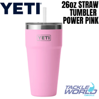 Yeti Rambler 26oz Straw Tumbler Power Pink
