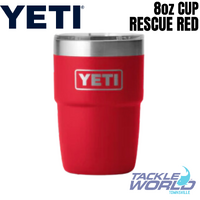 Yeti 8oz Stackable Cup (236ml) Rescue Red with Magslider Lid