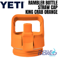 Yeti Rambler Bottle Straw Cap King Crab Orange