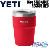 Yeti 16oz Stackable Cup (473ml) Rescue Red with Magslider Lid