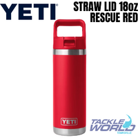 Yeti 18oz Bottle (532ml) Rescue Red with Straw Lid