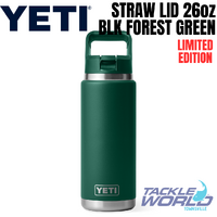 Yeti 26oz Bottle (769ml) Black Forest Green with Straw Lid