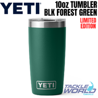 Yeti 10oz Tumbler (295ml) Black Forest Green with Magslider Lid