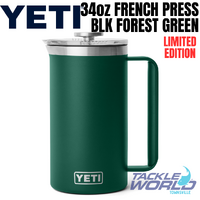 Yeti Rambler 34oz French Press Black Forest Green