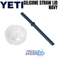 Yeti Rambler Tumbler Silicone Straw Lid Small Navy