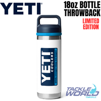 Yeti Rambler Bottle 18oz White/Blue Throwback