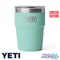 Yeti Rambler 16oz Stackable Cup Sea Stone