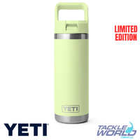 Yeti Rambler Bottle Straw Lid 18oz Grasshopper