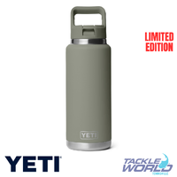 Yeti Rambler Bottle Straw Lid 36oz Pampa Green