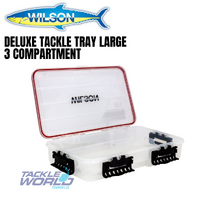 Wilson Deluxe Waterproof Tackle Tray Large Deep 3 compartment
