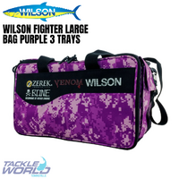 Wilson Fighter Digi Camo Purple Large Bag 3 Tray