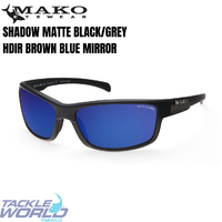 Mako SHADOW G1HR6 Matt Black/Brn HDIR Brown Blue Mirror