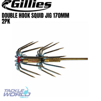 Gillies Squid Jig Double Hook 170mm 2pack