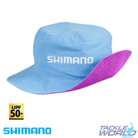 Shimano Kids Bucket Hat Pink/Cyan