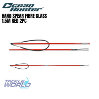 Ocean Hunter Hand Spear Fibre Glass 1.5m Red 2pc