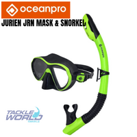 Ocean Pro Jurien Jnr Mask & Snorkel Set Lime Black