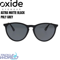 Oxide Sunglasses Astra Matt Black Poly Grey