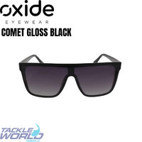 Oxide Sunglasses Comet Gloss Black Poly Gradient Grey 
