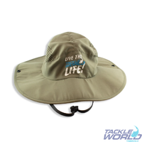 Tackle World Wide Brim Floppy Hat Khaki