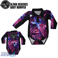 Babes Beer Barra Aloha Beaches Baby Romper