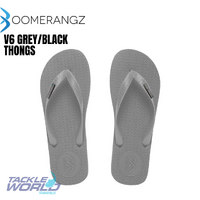 Boomerangz V6 Reg Grey/Black Thongs 
