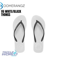 Boomerangz V6 Reg White/Black Thongs 