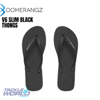 Boomerangz V6 Slim Black Thongs 