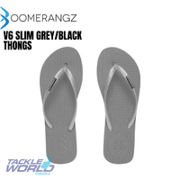 Boomerangz V6 Slim Grey/Black Thongs 