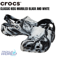 Crocs Classic Kids Marbled Black White