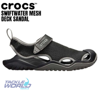Crocs Swiftwater Mesh Deck Sandal Black