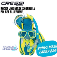 Cressi Rocks Jnr Set Blue/Lime