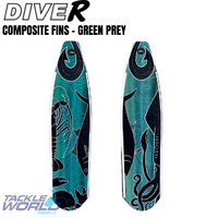 Dive R Comp Fins - Green Prey