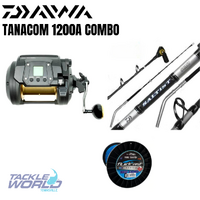 Combo Daiwa Tanacom 1200A/Salt56HTST/100lb Braid