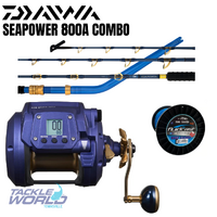 Combo Daiwa 23 Seapower 800A/SP 55XHST/100lb Braid