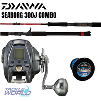 Combo Daiwa Seaborg 300J/DB B58 PE4-6/65lb Braid