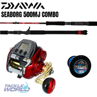Combo Daiwa Seaborg 500MJ/DB B56 PE6-8/80lb Braid