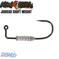King Brown Jig head 9/0 Shaft Weighted