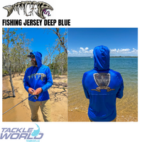 Micks Gone Fishing Jersey Deep Blue