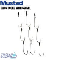 Mustad Gang 3 Hook with Swivel 3 Sets