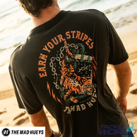 The Mad Hueys Earn Stripes Tee Washed Black