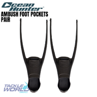 Ocean Hunter Ambush Foot Pockets Black - Pair