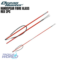 Ocean Hunter Hand Spear Fibre Glass Red 2pc