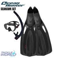 Ocean Hunter Seahawk Mask Snorkel Fin Set