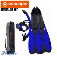 Ocean Pro Gnaraloo Mask Snorkel Fin Set Blue