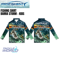 Profishent Fishing Shirt Barra Storm - Children & Infant Sizes